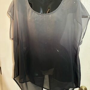 Sheer Black Women's Top